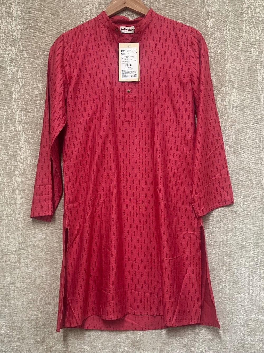 Boys Maroon Kurta Size 10-12 NWT